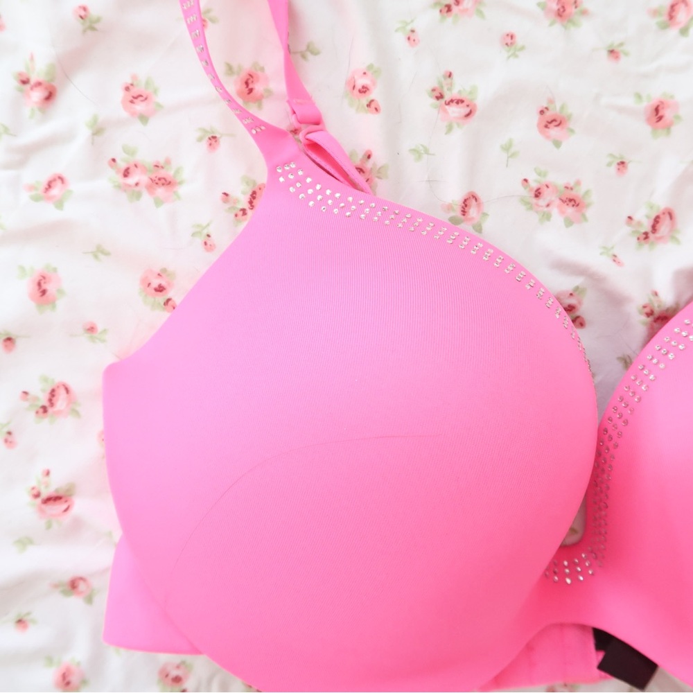 La SENZA Hot Pink Smooth T-Shirt Bra underwire, padded 34 D - Picture 4 of 7